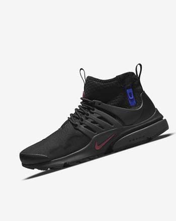 Nike Air Presto Mid Utility Negros Grises Oscuro Azules Rojos | MX 4827